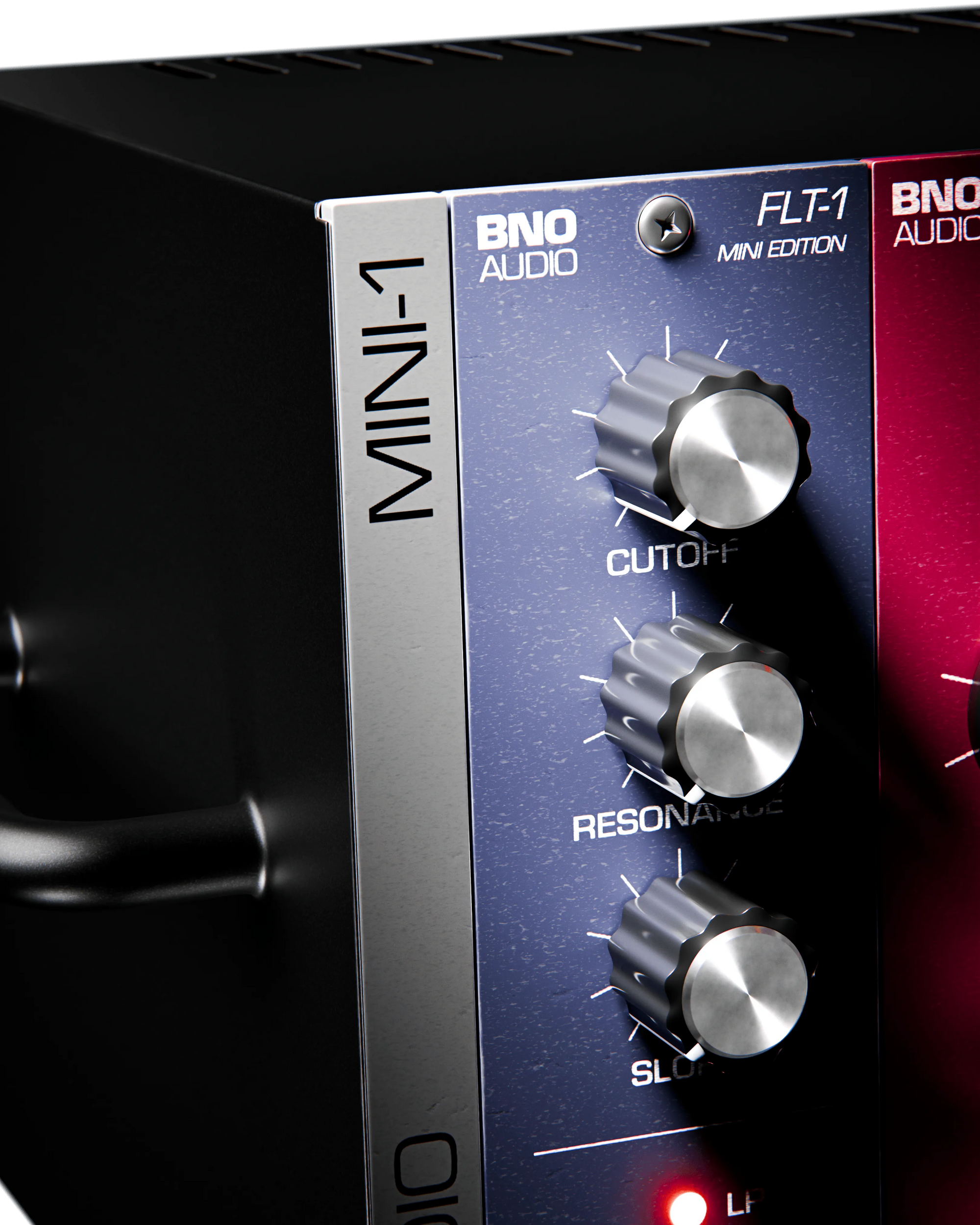 BNO FLT-1 Mini Edition filter module in close-up