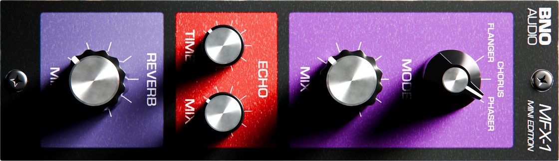 The BNO MFX-1 MINI EDITION module, front view